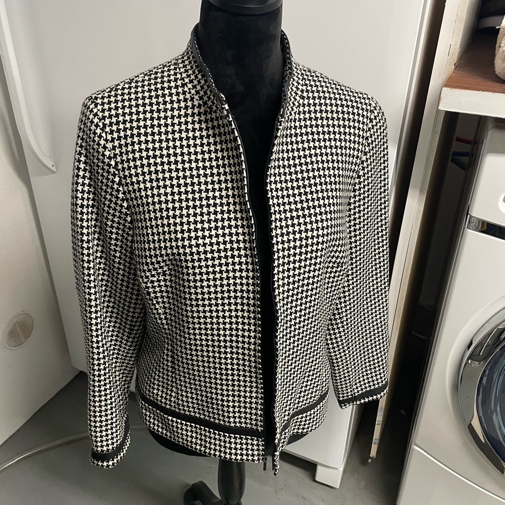 Pendleton Houndstooth Jacket, Sz 10 - image 1